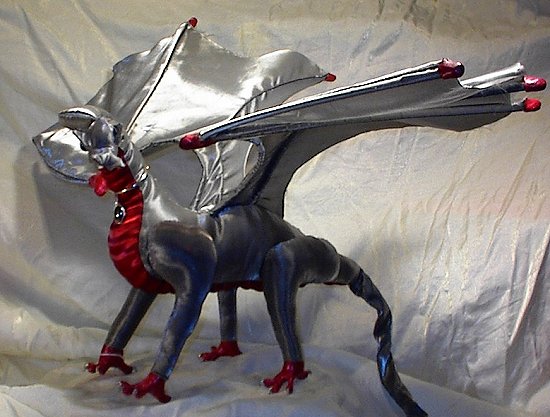 Silver Fabric Dragon